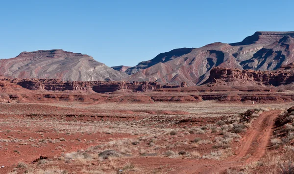 纪念碑谷犹他州和亚利桑那州天然岩石地层 — 图库照片