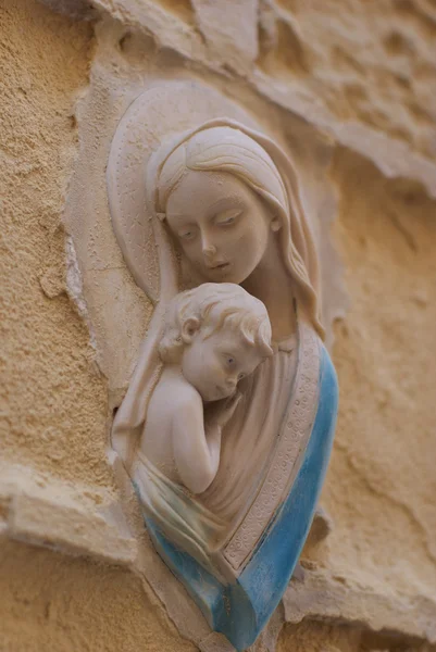 Holy Mary in stone