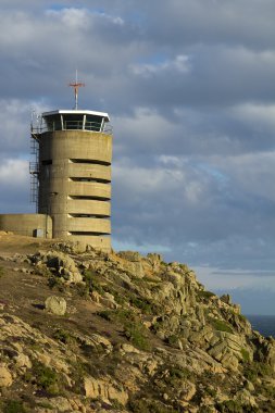 Watchtower on Jersey coast clipart