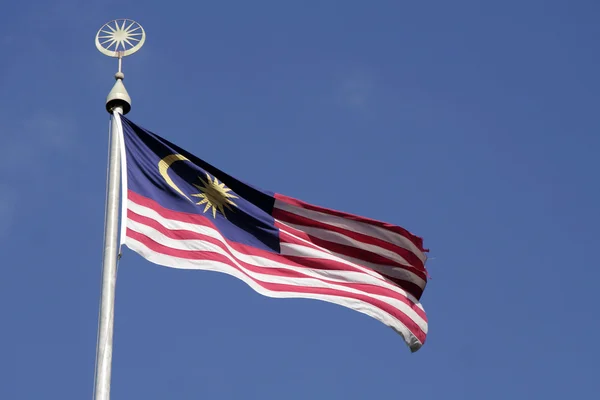 Malajská vlajka — Stock fotografie
