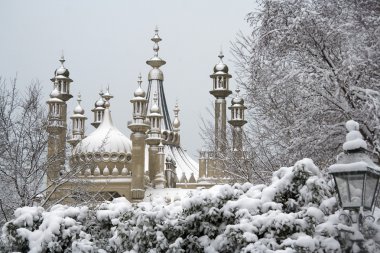 Brighton Pavilion under snow clipart