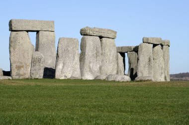 Ancient stones at Stonehenge clipart