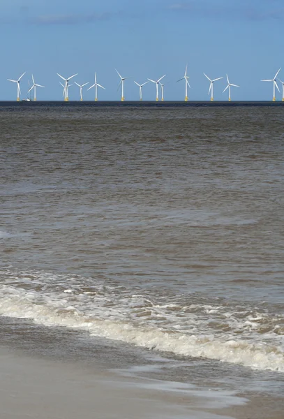 Windpark vor der Küste — Stockfoto