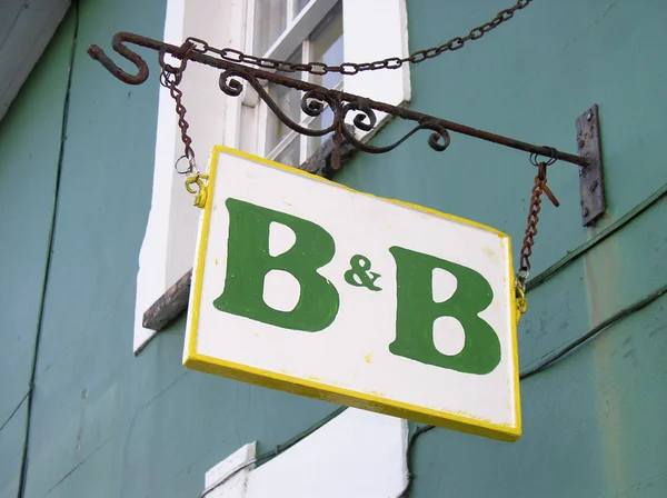 B & B teken — Stockfoto