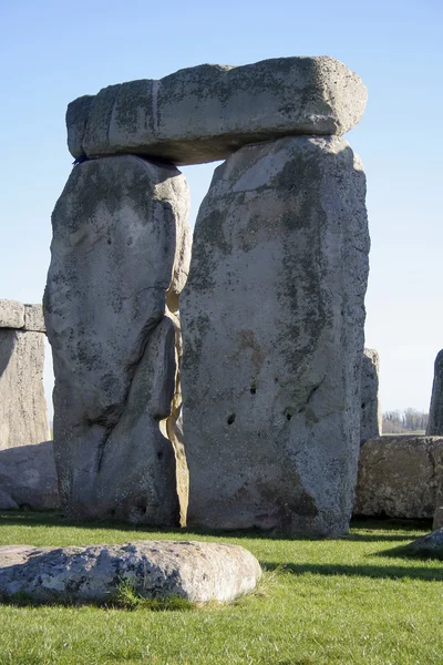 Vyvažování kamenů ve stonehenge Stock Snímky