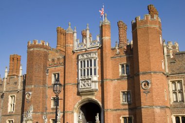 Entrance to Hampton Court Palace clipart