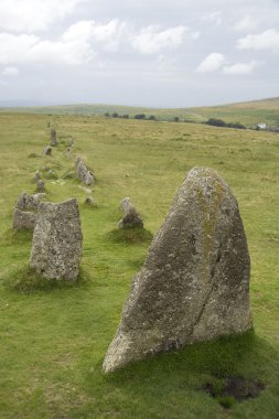 Ancient stone formation on Dartmoor clipart