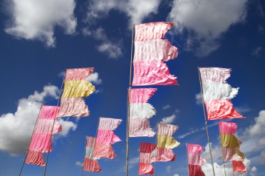 çırpınan bayrakları