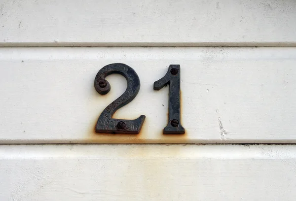Number twenty-one — Stock Photo, Image