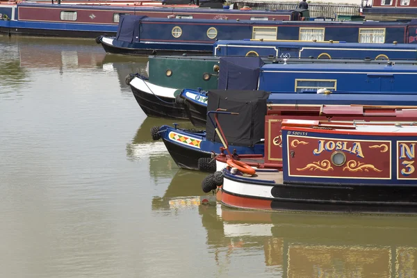 Barcos del canal (espacio para texto ) — Foto de Stock