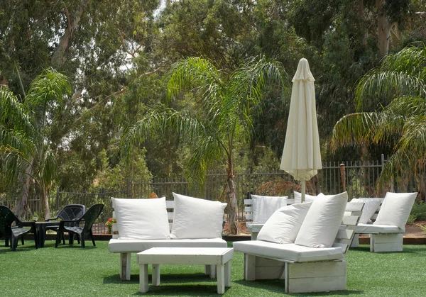Hotels Patio Summer View Garden — Stock Photo, Image