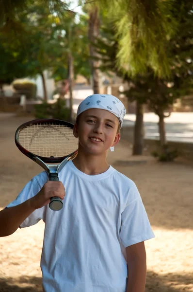 Tennis boy . — Stock Photo, Image