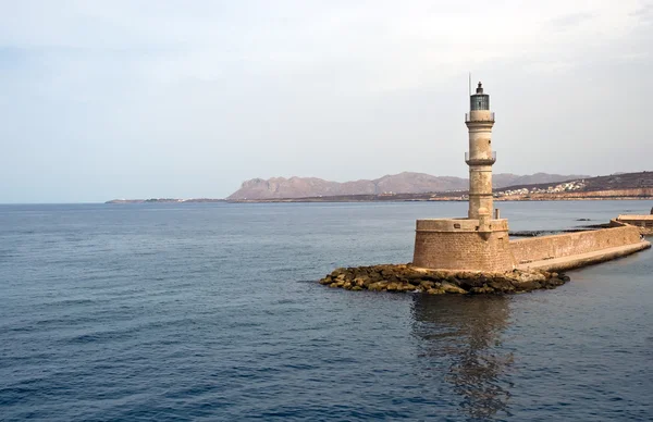 Puerto veneciano en la ciudad de Chania en Creta  . — Foto de Stock