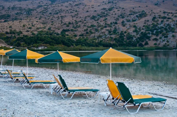 stock image The only fresh water lake in Crete - Lake Kournas.