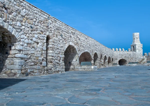 壁と古い要塞の胸壁と クレタ島 ギリシャ — ストック写真