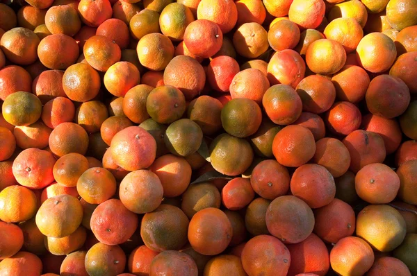 Antecedentes Frutas Tangerina Laranja Mercado — Fotografia de Stock
