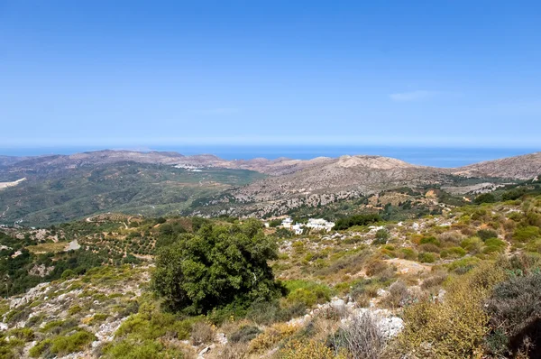 Панорамний Краєвид Над Горами Крит Греція — стокове фото