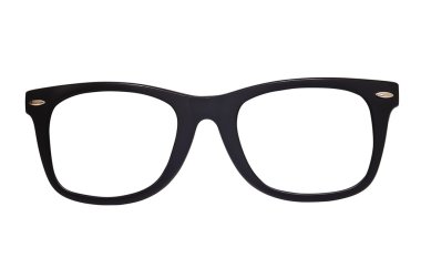 Retro glasses isolated on a white clipart