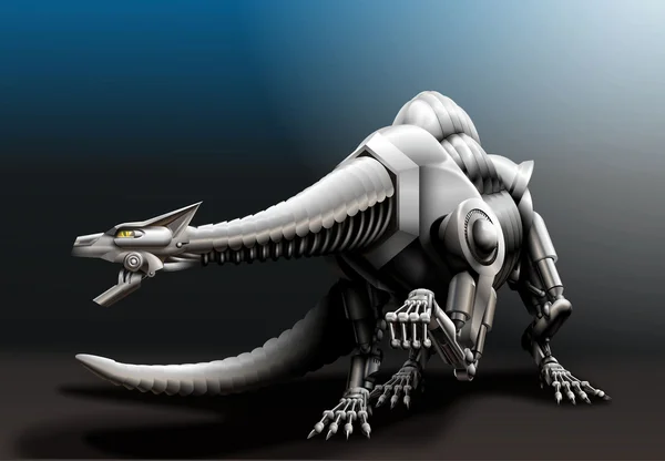 Динозавр-робот — стоковое фото