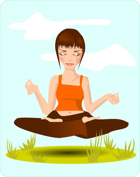 stock vector Meditation.