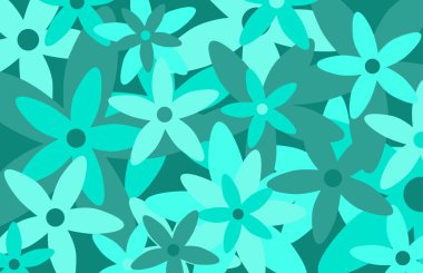 A classy retro style floral pattern clipart