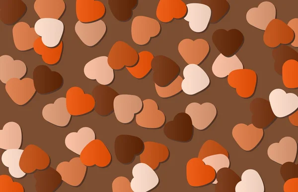 Un motif de confettis comme une carte de Saint-Valentin — Image vectorielle