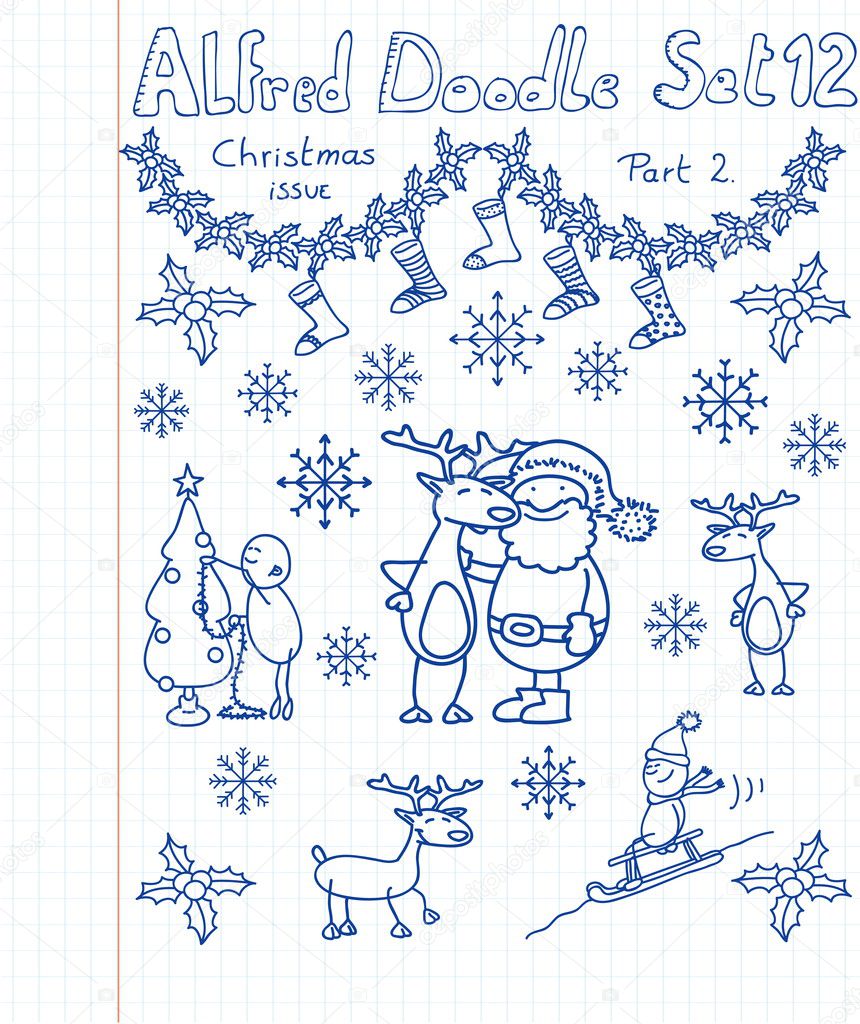 A Christmass collection of doodles
