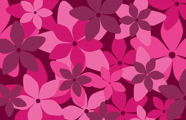 Ein stilvolles florales Muster im Retro-Stil — Stockvektor