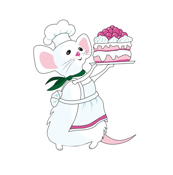 マウス-菓子 — ストックベクタ