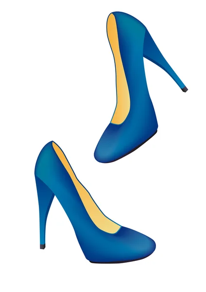 Синие туфли — стоковый вектор