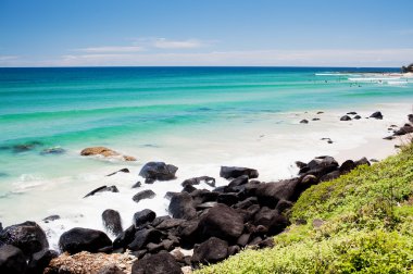 Amazing ocean at the Kingscliff beach clipart