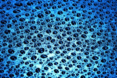 Blue abstract water drops clipart