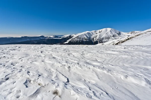 stock image Winter mountain scenery on the mountain top