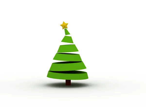 Ilustração de árvore renderizar — Fotografia de Stock
