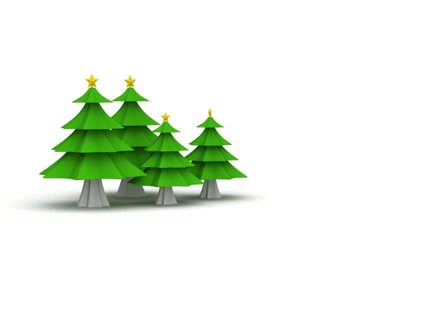 Träd illustration render — Stockfoto
