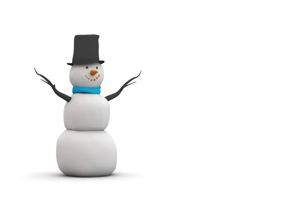 Sněhulák 3d ilustrace — Stock fotografie