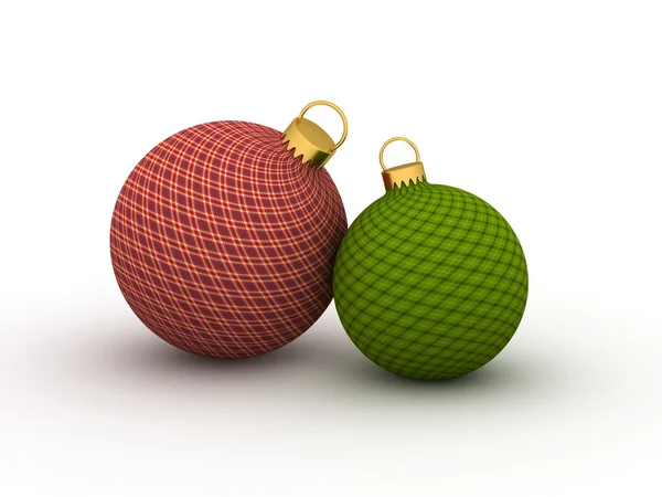 クリスマス電球 3 d イラスト — ストック写真