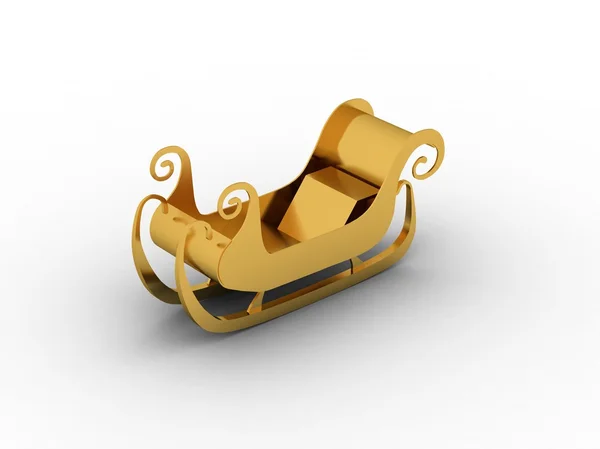 Sedán dorado — Foto de Stock