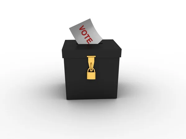Casella di voto in stile dorato — Foto Stock