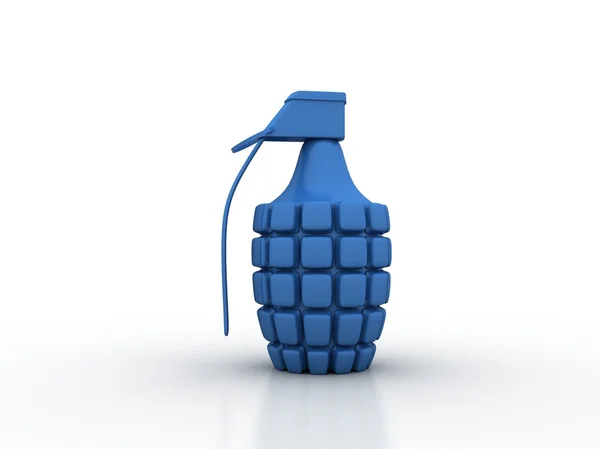 Blue Hand Grenade — Stock Photo, Image