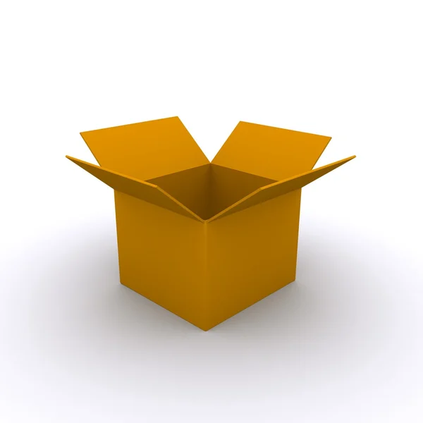 Prázdné krabici — Stock fotografie
