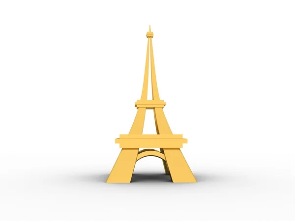 3D-nieuwe Eiffeltoren — Stockfoto