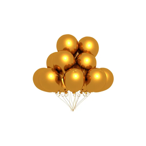 金色气球 — 图库照片