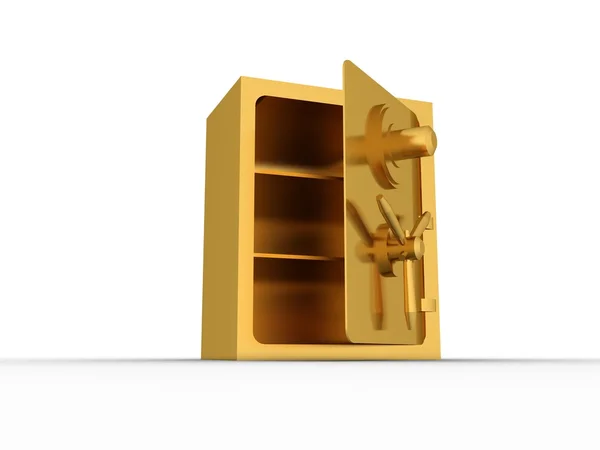 Altın açık kasa — Stok fotoğraf