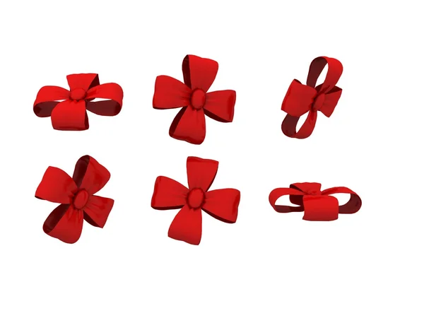 Red Bow Flower — Stock Photo, Image