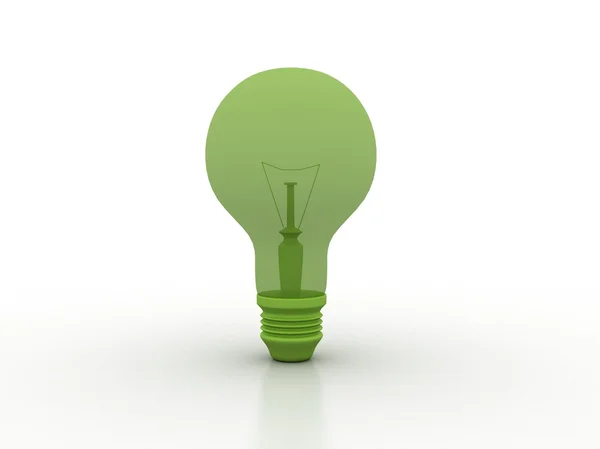 녹색 전자 전구 — Stock Fotó