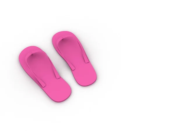 Luxusní růžové papuče — Stock fotografie