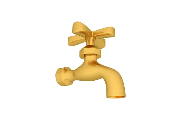 Şık altın şık musluk — Stok fotoğraf