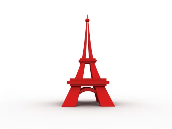 Rode Eiffeltoren — Stockfoto