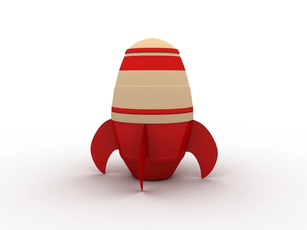Soporte de cohete rojo —  Fotos de Stock